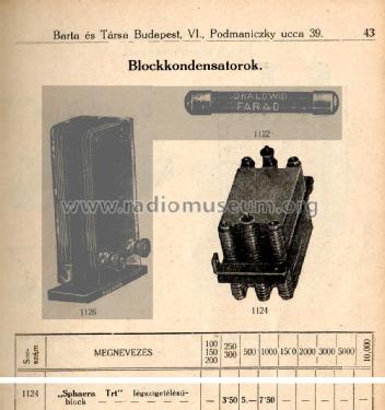 Sphaera Tömb kondenzátor / Block Capacitor ; Telefongyar, Terta (ID = 2220174) Bauteil
