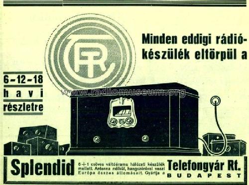 Splendid ; Telefongyar, Terta (ID = 2618350) Radio