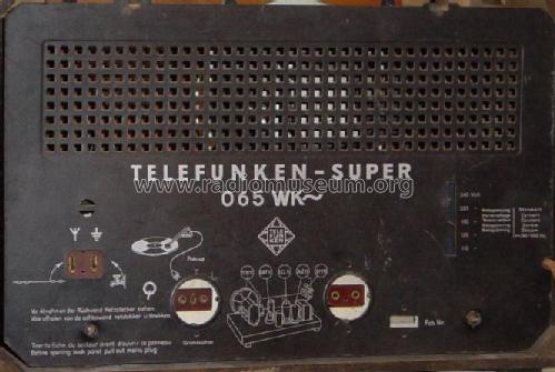 065WK ; Telefunken (ID = 54689) Radio