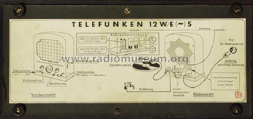 12WS/U ; Telefunken (ID = 19943) Radio