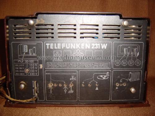 231W ; Telefunken (ID = 132958) Radio