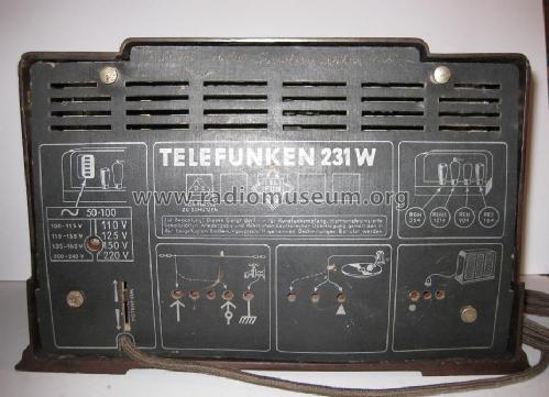 231W ; Telefunken (ID = 1514758) Radio