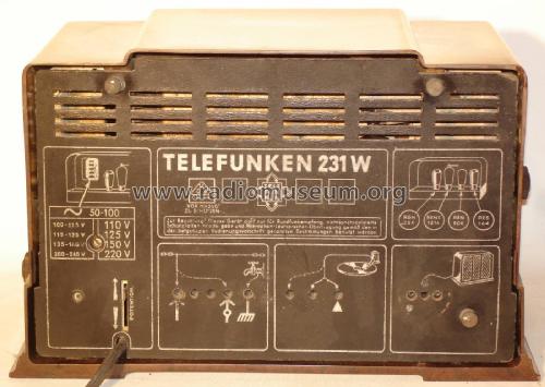 231W ; Telefunken (ID = 2197527) Radio