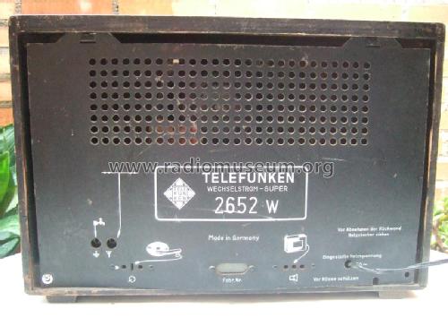 2652W; Telefunken (ID = 706618) Radio
