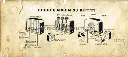 33B ; Telefunken (ID = 2370045) Radio