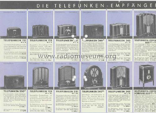 Katzenkopf 340GL ; Telefunken (ID = 50072) Radio
