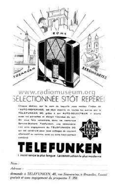 343WL ; Telefunken (ID = 113616) Radio