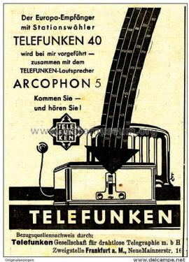 40G ; Telefunken (ID = 2098743) Radio