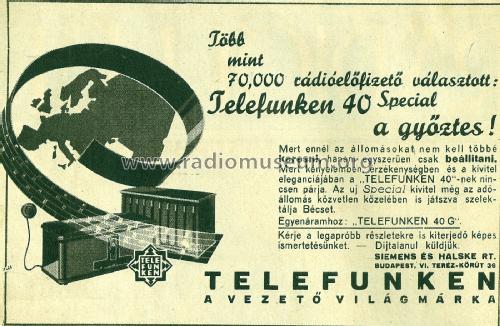 40G ; Telefunken (ID = 1900839) Radio