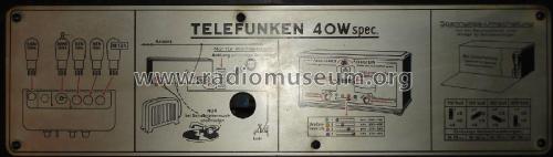 40W Spez. T40W; Telefunken (ID = 2196875) Radio