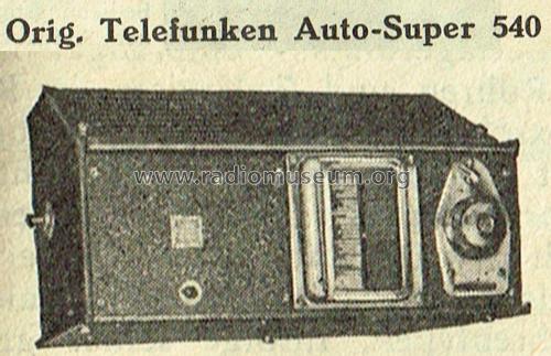540 ; Telefunken (ID = 2093776) Car Radio
