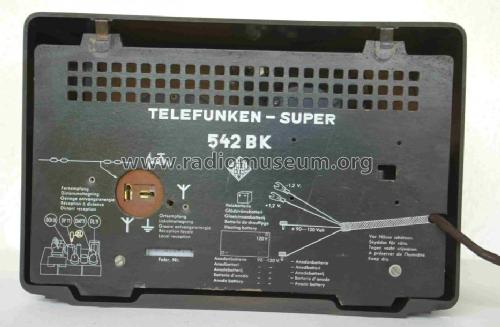 542BK ; Telefunken (ID = 125773) Radio