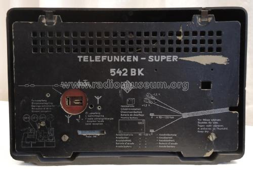 542BK ; Telefunken (ID = 2839492) Radio