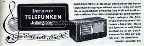633W ; Telefunken (ID = 537302) Radio