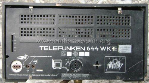 644 WK fr; Telefunken (ID = 1764336) Radio