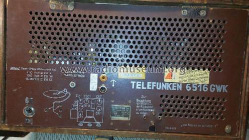 6516GWK; Telefunken (ID = 2129614) Radio