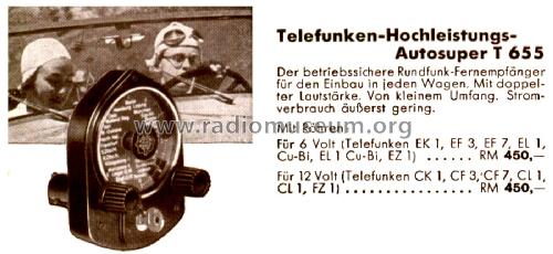 655 ; Telefunken (ID = 2649987) Car Radio