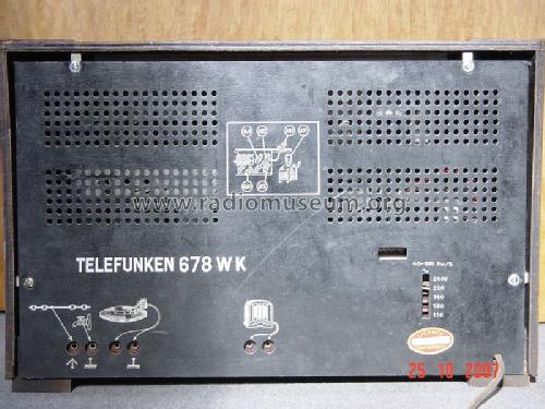 678WK ; Telefunken (ID = 378005) Radio