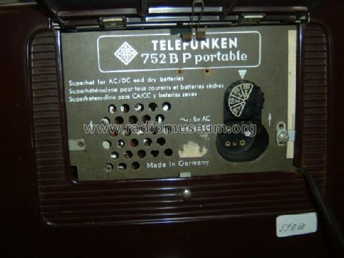 752BP; Telefunken (ID = 496668) Radio