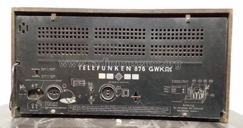 Gross-Super 876GWK ; Telefunken (ID = 2059659) Radio