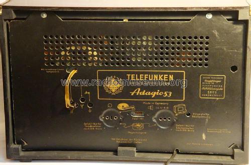 Adagio 53W; Telefunken (ID = 1756107) Radio