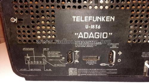 Adagio 60 U1836; Telefunken (ID = 2401355) Radio