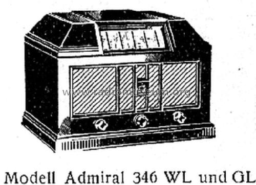 Admiral 346WL ; Telefunken (ID = 1508466) Radio