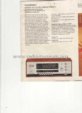 Allegro 205; Telefunken (ID = 1610809) Radio