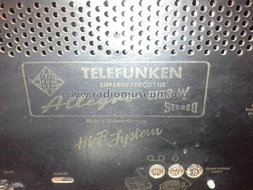 Allegro 5183W Stereo Hi-Fi-System; Telefunken (ID = 2222207) Radio