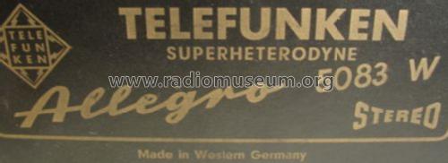 Allegro Hi-Fi Stereo 5083W; Telefunken (ID = 549036) Radio