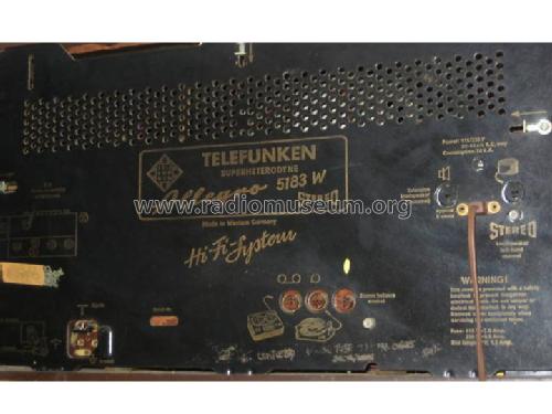 Allegro 5183W Stereo Hi-Fi-System; Telefunken (ID = 674780) Radio