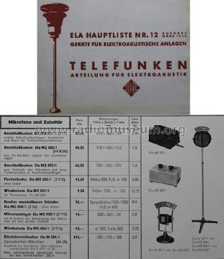 Anschlußkasten Ela MZ 022/1; Telefunken (ID = 1205502) Diverses