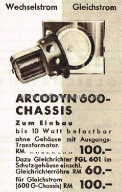 Arcodyn 600; Telefunken (ID = 1548432) Speaker-P