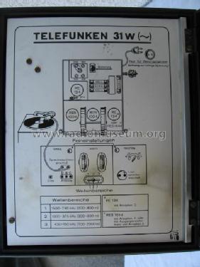 Arcolette 31W ; Telefunken (ID = 230141) Radio