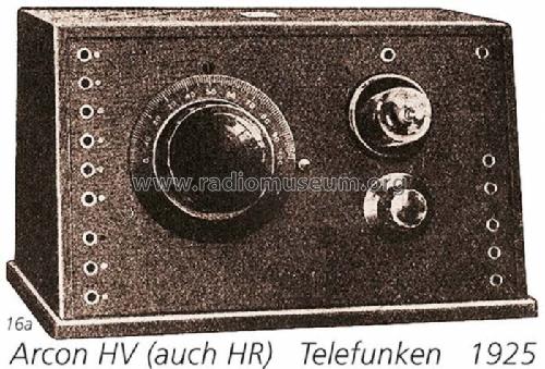 Arcon HR; Telefunken (ID = 1096) Radio