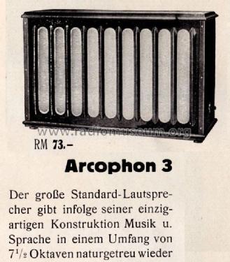 Arcophon 3; Telefunken (ID = 1347214) Speaker-P