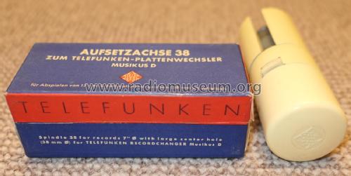 Aufsetzachse 38 ; Telefunken (ID = 2350765) Diversos