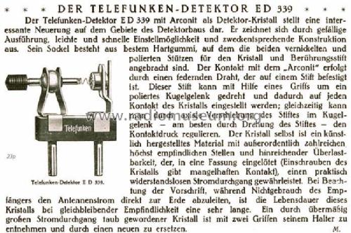 Aufsteck-Detektor ED339; Telefunken (ID = 1093) Radio part