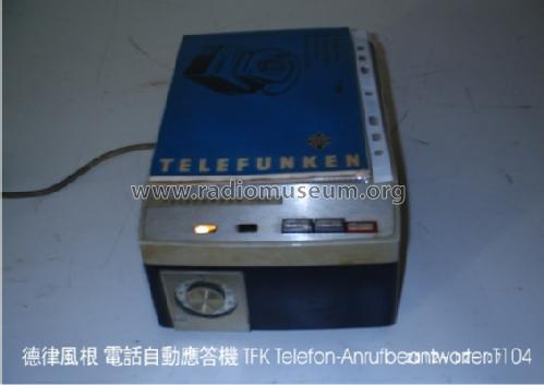 Automatischer Telefon-Anrufbeantworter T104; Telefunken (ID = 1162650) Telefonia