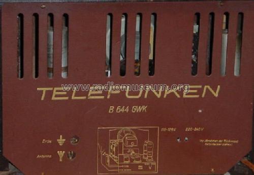 B644GWK; Telefunken (ID = 3998) Radio