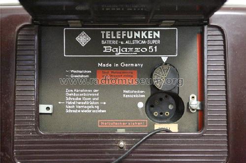 Bajazzo 51; Telefunken (ID = 1676827) Radio