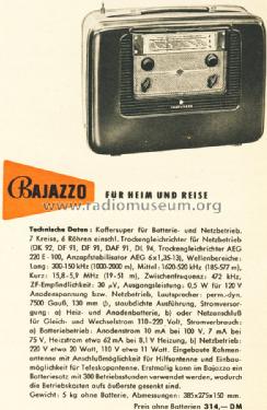 Bajazzo 52; Telefunken (ID = 1566137) Radio