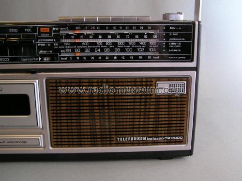 Bajazzo CR2000; Telefunken (ID = 585830) Radio