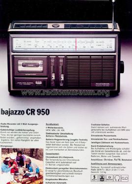 Bajazzo CR950; Telefunken (ID = 761504) Radio