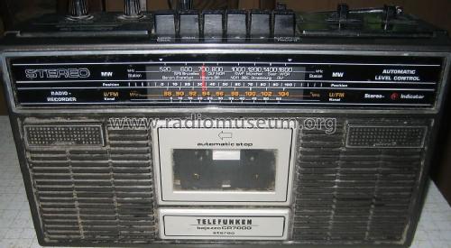 Bajazzo CR 7000; Telefunken (ID = 454146) Radio