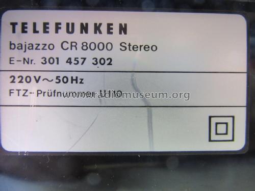 Bajazzo Stereo CR8000; Telefunken (ID = 2136762) Radio