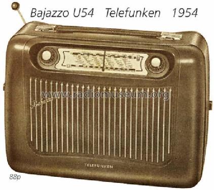 Bajazzo U 54 1954; Telefunken (ID = 1164) Radio