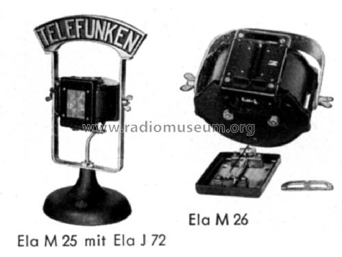 Bändchenmikrofon Ela M 25; Telefunken (ID = 1078337) Microphone/PU