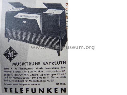 Bayreuth ; Telefunken (ID = 1102362) Radio