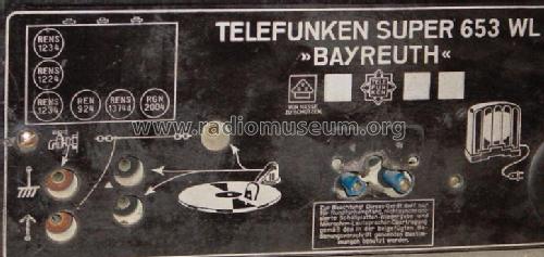 Bayreuth 653WL ; Telefunken (ID = 50180) Radio